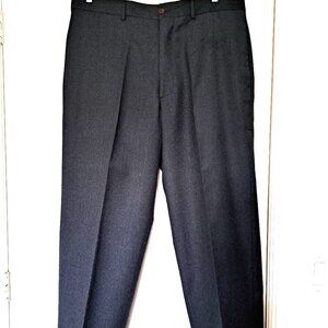 Banana Republic Made in Italy Men’s Gray Wool Dress Pants Cuff Hem VTG 36R